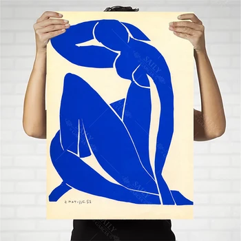 Abstrakti Namų Apdailos Drobė Meno Tapybos Prancūzijos Henri Matisse ' Blue Nuogas Plakatai Hd Spausdinti Sienos Nuotrauka Už Kambarį
