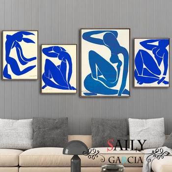 Abstrakti Namų Apdailos Drobė Meno Tapybos Prancūzijos Henri Matisse ' Blue Nuogas Plakatai Hd Spausdinti Sienos Nuotrauka Už Kambarį