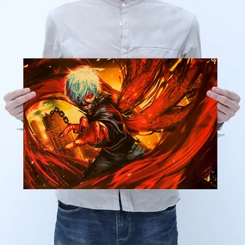 AIMEER Anime Tokyo Pabaisa Pobūdžio Plakato Stiliaus D Retro Plakato Kraft Paper Series Miegamasis Dekoratyvinis Dažymas 51*35cm