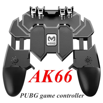 AK66 Pubg Valdytojas Šešių Pirštų Gamepad Mobiliųjų Žaidimų Valdiklis Pubg Nemokamai Klavišą Gaisro Mygtuką, Kreiptuką Gamepad L1, R1 Sukelti PUBG