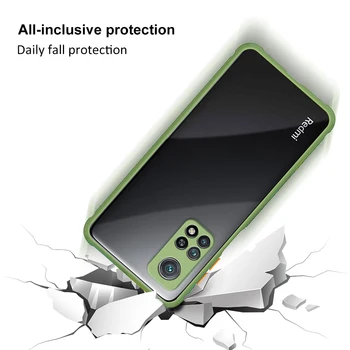 Akrilo Telefoną Atveju Xiaomi Mi 10 T 10T Pro Lite Skaidri Minkšta Pusėje Telefono Dangtelis Xiaomi Mi CC9 10 Pastaba Poco X3 NFC Shell