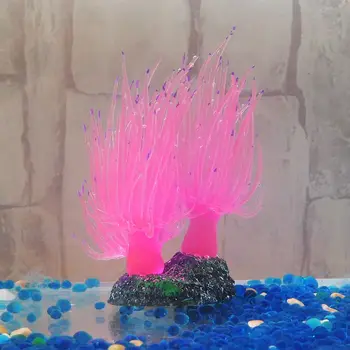 Akvariumas Silikono Modeliavimas Dirbtinio Žuvų Bakas Netikrą Koralų Augalų Povandeninį Vandens Jūros Anemone Ornamentas, Papuošimas Priedų