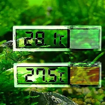 Akvariumo Termometras Elektroninis LCD Skaitmeninis Žuvų Bako Temperatūros Matavimo Žuvų Bako Temp Matuoklis Akvariumo Reikmenys