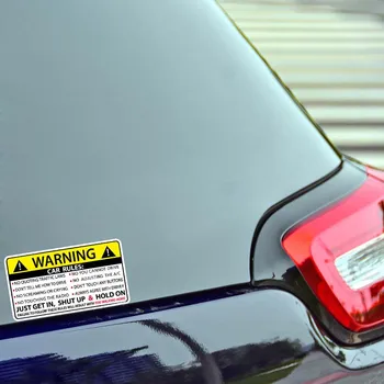Aliauto 2 X Automobilių Lipdukas Saugos Perspėjimo Taisyklių, Decal Priedai PVC, Skoda 