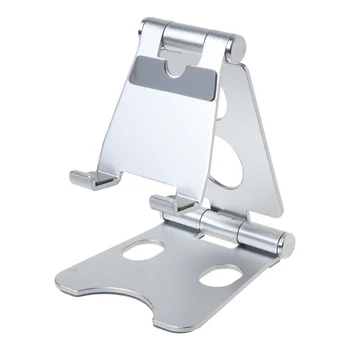 Aliuminio Lydinio Dual Sulankstomas Darbalaukio Pasukimo Tablet Stand Mobiliojo Telefono Laikiklis Laikiklis iPhone, iPad Samsung Xiao