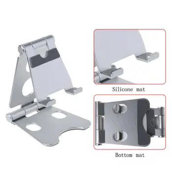 Aliuminio Lydinio Dual Sulankstomas Darbalaukio Pasukimo Tablet Stand Mobiliojo Telefono Laikiklis Laikiklis iPhone, iPad dėl mobiliųjų telefonų
