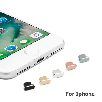 Aliuminio Medžiagos Stabdžių Dulkių Prijunkite Įkrovimo lizdas skirtas iPhone Xs Max XR X 8 Plius 7 5s 6s 5 SE 