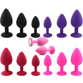 Analinis Butt Plug Kieme Žaislas Dildo Suaugusiųjų Žaidimas Sekso Žaislai Moterims Gėjų Silikono Makštį, G-Spot Erotinių Produktų SexShop