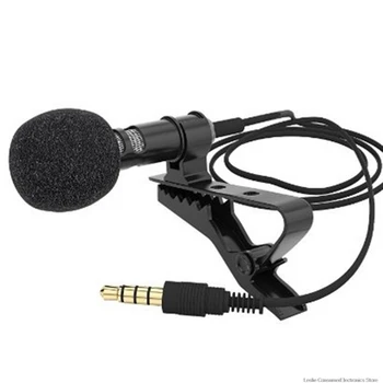 Andoer 1.45 m Mini Nešiojamas Mikrofonas Kondensatoriaus Clip-on Atvartas Lavalier Microphone Laidinio Mikrofo / Microfon už Telefoną, nešiojamąjį kompiuterį