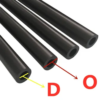 Anglies pluošto apvalus vamzdis Delta lygiagrečiai ginklų 5*3 5*4 3D spausdintuvas priedai Fisheye anglies strypo ilgis yra neprivaloma