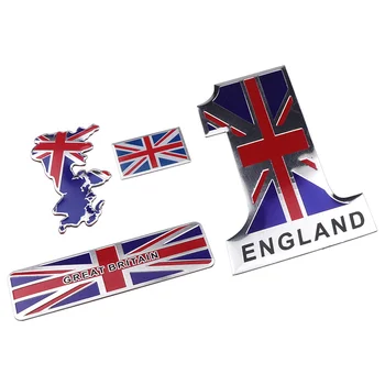 Anglijos Vėliavos Automobilių Lipdukai United Kindom Emblema UK Ženklelis Decal BMW, Audi, Ford, Land Rover Mini Cooper 