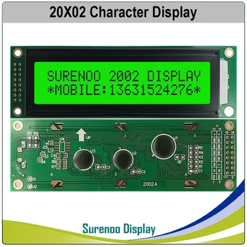 Anglų / Japonų / rusų / Europos 202 20X2 2002 Simbolių LCD Modulis Ekranu LCM LCD ekranas su LED Apšvietimu
