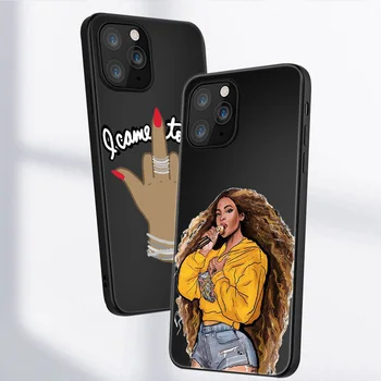 Animacinių filmų Beyonce Telefono dėklas Skirtas iPhone 11 12 Pro Max Mini Cover for iPhone 7 8 6 6S Plus X XR XS MAX 5S SE 2020 Minkštos TPU Fundas