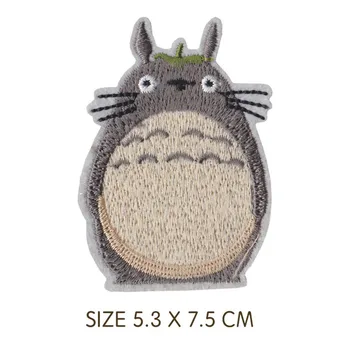 Animacinių filmų Mano Kaimynas Totoro Gyvūnų Lopai Drabužius Merry-go-round triušis Siuvinėjimo Appliques Vaikų Drabužių Priedai