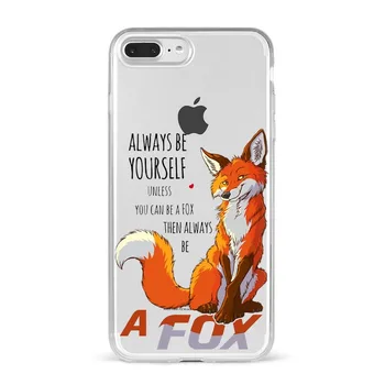 Anime juokinga foxs mielas mielas Silikoninis Telefono dėklas Padengti Atveju iPhone, SE 6 7 8 Plius XR XS MAX 11 12 Mini Pro Max Fundas Coque