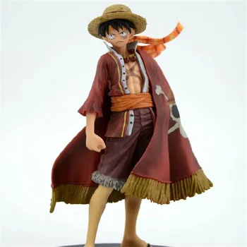 Anime One Piece Beždžionė D Luffy Galutinis Karaliaus Ver. Raudonas Apsiaustas PVC Veiksmų Skaičius, OP Luffy Kolekcines Modelis Žaislas 18cm