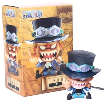 Anime One Piece Luffy Ace Gražių Vaikystės Dantų Sėdi PVC Veiksmų Skaičiai OP Luffy Nei Gestas Kolekcionuojamų Modelis 10cm