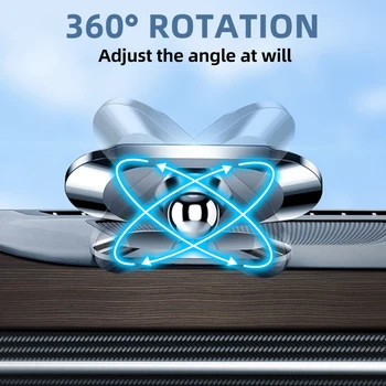 ANMONE Magnetinio Automobilinis Telefono Laikiklis 360Rotatable Mini Juostelės Formos Stovas Telefono Metalo Stiprus Magnetas GPS Automobilių tvirtinimas MobilePhone