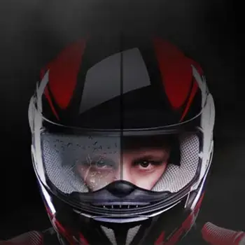 Anti Rūko Kino Šalmas Universalus Objektyvas Filmas Motociklo Skydelis Shield Rūko Atsparus Moto Lenktynės Anti-Rūko pleistras Kino Priedai