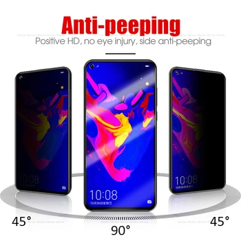 Anti-Spy Grūdintas Stiklas Huawei 30 P20 Pro Mate 20 10 Lite Privacy Screen Protector For Huawei Honor 10 8X Nova 4 4e Y9 2019