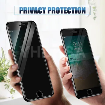 Anti Spy Grūdintas Stiklas iPhone 8 7 6 6S Plius 5 5S SE Privacy Screen Protector, iPhone 12 11 Pro XS Max X XR Apsaugos Stiklo