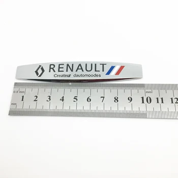ANTINIYA 2vnt 3D Metalo Renault automobilių emblema Sparno Pusėje Lipdukai Koleos KADJAR Fluence TALISMANAS MEGANE Automobilių Stilius