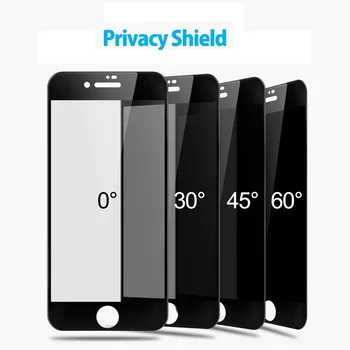 Antispy Grūdintas Stiklas iphone 12 11 Pro Max 8 7plus Privacy Screen Protector, Pilnas draudimas 