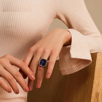 AOMU Naujų 2020 m. Moteris Žiedai Acetatas Plokštė, Reguliuojamas Žiedo Metalo, Akrilo Derva Geometrijos Žiedai Madinga Geometrinis Vestuvių Pora Žiedų