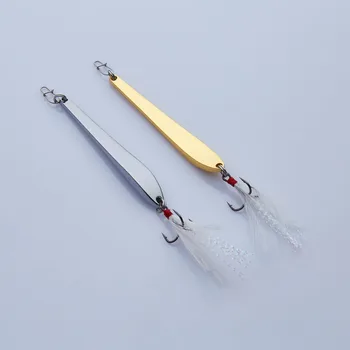 APADA Grimzlė 507 Chopsticksp stiprinti Trigubas Kabliukas +Plunksnų 10g/73mm 14g/82mm Žvejybos Bass Jaukų, Spalvotų Metalų Cinko lydinys