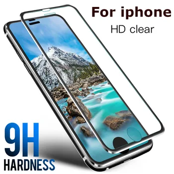 Apsauginis stiklas ant iPhone 7 8 6 6s Plus SE 2020 X XR Grūdintas stiklas iPhone XS 11 Pro MAX Šarvuotos Screen Protector