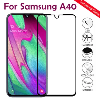Apsauginis Stiklas Samsung Galaxy A40 2019 Ekrano apsaugos Samsun Gelaksi A40 40, 40A A405F 5.9 COLIŲ Grūdintas Stiklas Filmas
