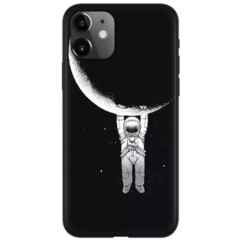 Astronautas Balionas Silikono Minkštos TPU Telefono dėklas 