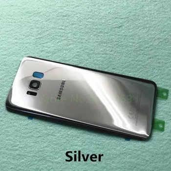 Atgal Stiklas, Galinio Viršelio Būsto Baterijos Durų Pakeitimas + Fotoaparato Rėmas Samsung Galaxy S8 Plius S8 S8+ G955 G955F G950 G950F