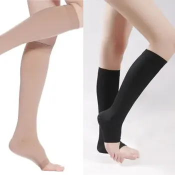 Atidaryti Tne Knee-High Medicinos Glaudinimo Kojinės Venų Gyvulių Suspaudimo Petnešomis Wrap Formuojant Moterų, Vyrų 18-21mm
