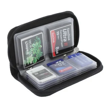 Atminties Kortelės Laikymo Krepšys, lagaminas, Savininko Piniginės 22 Slots CF/SD/Micro SD/SDHC/MS/DS Žaidimas Priedai atminties kortelė, dėžutė