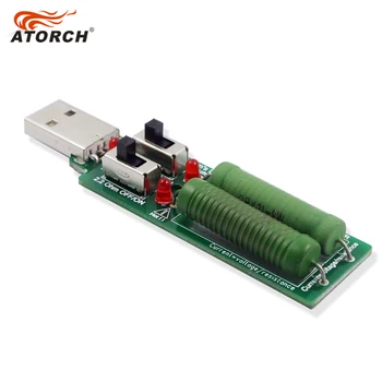 ATORCH USB rezistorius DC elektroninis apkrovos Su jungikliu reguliuojamas 3kind dabartinės baterijos talpa įtampos išlydžio atsparumas testeris