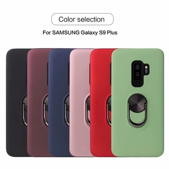 Atsparus smūgiams Šarvai Atveju, Samsung Galaxy S10 5G S8 S9 10 Pastaba Plus J4 J6 A6 A7 A9 2018 Automobilių Magnetinis Žiedas Turėtojas Padengti Shell