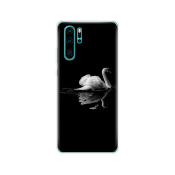 Atveju, Huawei 30 Pro Atveju Silicio TPU Telefono Galinį Dangtelį Ant Huawei 30 P 30 Lite coque bamperis atsparus smūgiams fundas mielas juoda