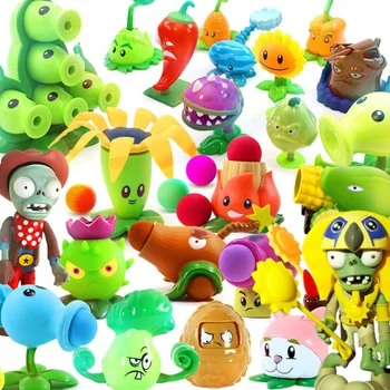 Augalai vs Zombies Duomenys Blokai PVZ Veiksmų Skaičiai Lėlės Žaidimas Plytų Žaislai Vaikams Kolekcija Žaislai Suaugusiems