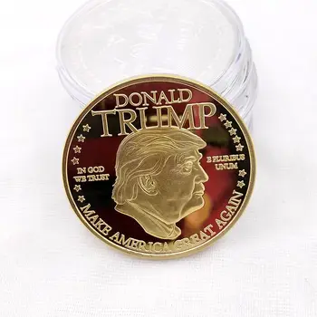 Aukso Monetos Amerikos 45 Pirmininkas Donald Trump Monetos JAV Baltieji Rūmai Laisvės Statula Sidabro spalvos Metalo Monetų Kolekciją Mar21