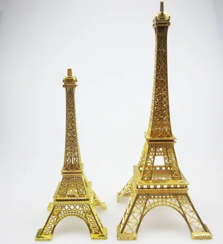 Aukso Spalvos Eifelio Bokštas Namų Dekoro Metalo Amatų Retro Antikvariniai Bronzos Eifelio Bokšto Modelį, Namų Puošybai Goden Bokštai