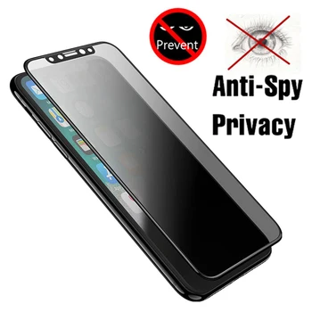 Aukštos Kokybės Anti Spy 9H Visą Grūdintas Stiklas iPhone 12 mini Pro 11 X XR XS MAX 6S 7 8 Plus SE 2020 Privacy Screen Protector