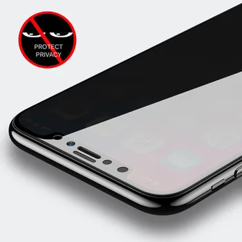 Aukštos Kokybės Anti Spy 9H Visą Grūdintas Stiklas iPhone 12 mini Pro 11 X XR XS MAX 6S 7 8 Plus SE 2020 Privacy Screen Protector