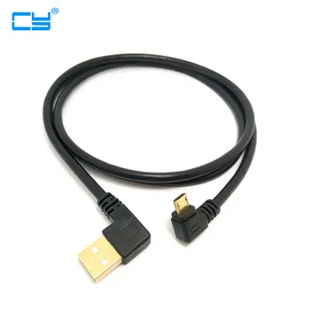 Aukštos kokybės aukso padengtą kištukas 15cm trumpas 90 laipsnių Kairysis kampas USB A male Micro USB Vyrų stačiu kampu duomenų maitinimo kabelis