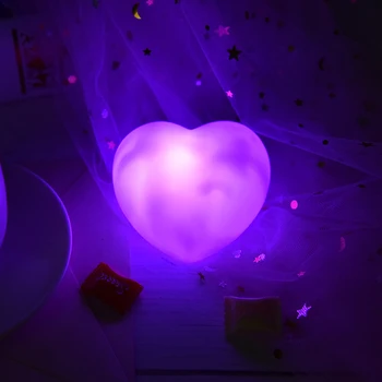 Aukštos Kokybės Lova Lempos Širdies Formos 110-220V Skaitymo Šviesos Auto LED Šviesos Jungiklio Mygtuką Ląstelių Miegamasis Nakties Šviesos Žibintai