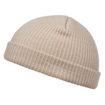 Aukštos kokybės mados gryna spalva vilnos skrybėlę rudens-žiemos vyrų ir moterų hip-hop megztos kepurės šiltą kepurę lauko laukinių atsitiktinis kepurės