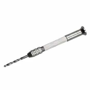 Aukštos Kokybės Mini Micro Aliuminio, rankinis Grąžtas Su Keyless Chuck +10vnt Twist Drill Bit Medienos Gręžimo Rotary Tools #279519
