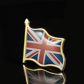 Aukštos Kokybės UK Veliava, Nacionalinės Vėliavos Atvartas Smeigtukai Tėvynės Bag/Drabužių Sagė Dekoras
