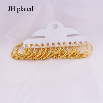 Auskarai 24K ratlankiai pircing aukso auskarai, auskarų accesories Moterims, Merginoms Aukso Spalvos Papuošalai Afrikos, Etiopijos earings dovanos
