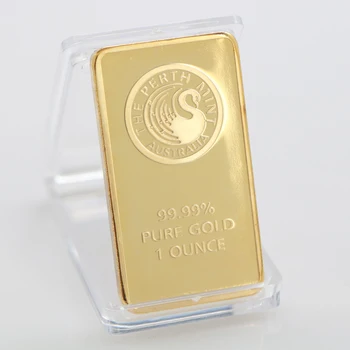 Australija 1 Uncija 99.99% Gryno Aukso Padengtą Bar Aukšto Reljefo Replika Suvenyrų Simbolinis Aukso Juosta Monetos